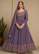 Gown in Lavender Colour Looking Heavenly